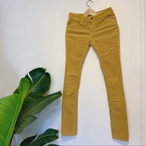 Mustard yellow corduroy pants